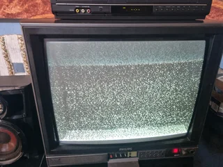 Philips tube tv with dvd/vcr player