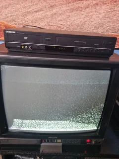 Philips tube tv with dvd/vcr player