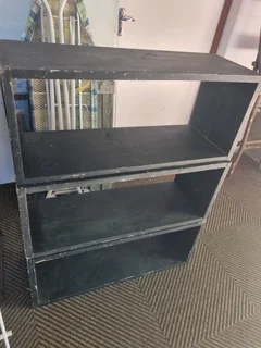 Wooden black shelf