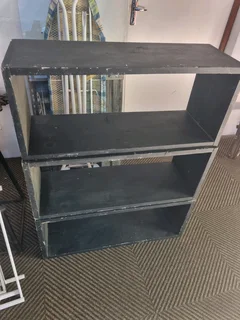 Wooden black shelf