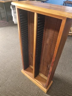 Wooden dvd stand