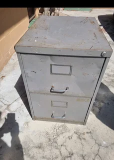Metal filing cabinet and drawer with wheels