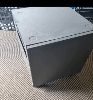 Metal filing cabinet and drawer with wheels