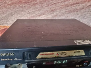 3 vcr with video cassettes