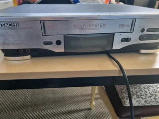 3 vcr with video cassettes