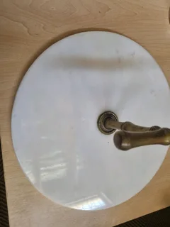 Marble brass plate server
