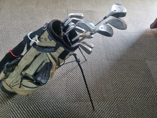 Golf clubs with bag