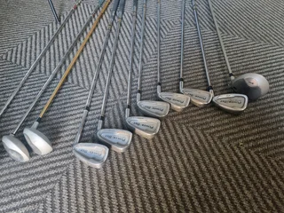 Golf clubs with bag