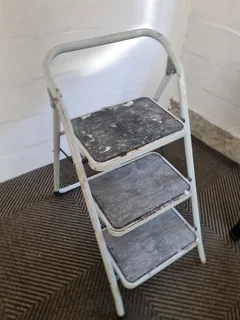 Kitchen old step stool, need tlc