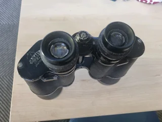 Old  binocular with case
