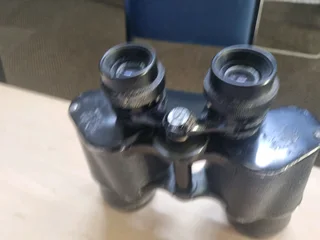 Old  binocular with case
