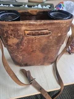 Old  binocular with case