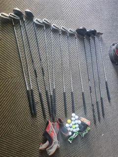 Bullet golf clubs with bag