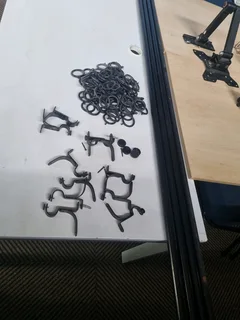 Curtain rails and rings