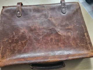 Vintage leather satchel