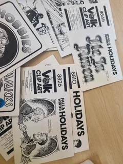 Clip books line art , volk collection