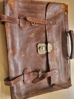 Vintage leather satchel