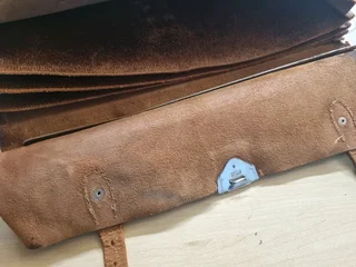 Vintage leather satchel