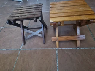 Wooden 2 small side tables