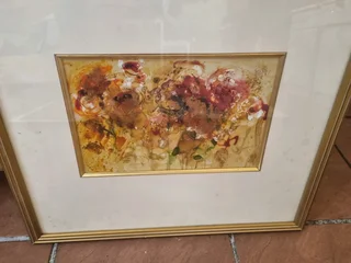 Framed painting