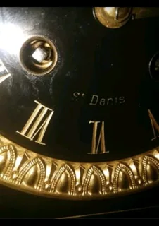 Marble S.denis clock with key, need service