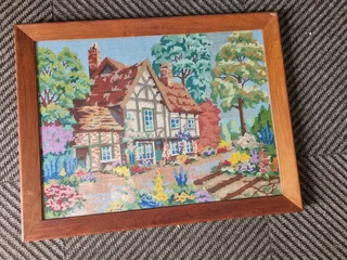Framed house Tapestry picture
