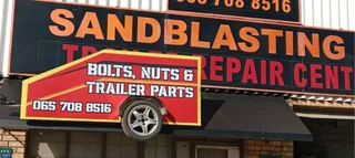 Sandblasting , Bolts nuts and trailer parts