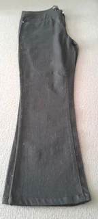 Women's Blue and Black Denim Bootleg Jeans ( New )