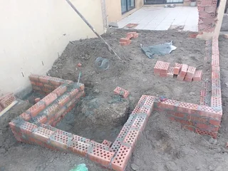 Bricklaying, plastering and skimming