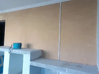 Bricklaying, plastering and skimming