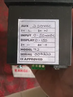 Zenith 489 IND digital panel meter.