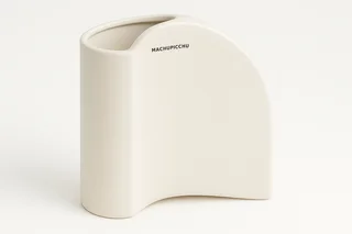 Machupicchu Cream Ceramic Vase