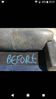 Vehicle interior repairs and leather redyes done on site, leather couches as well