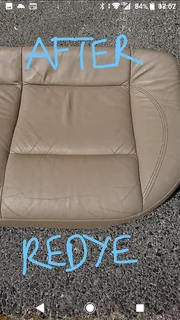 Vehicle interior repairs and leather redyes done on site, leather couches as well