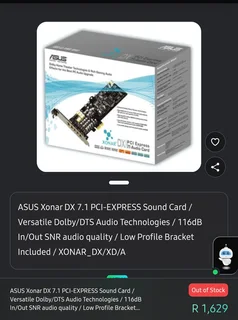 High quality Asus ddr5 Soundcard