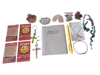 17-Piece Christian Pocket Diary Gift Set – Silver Edition