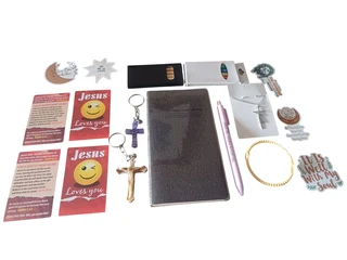 28-Piece Christian Pocket Diary Gift Set – Black Edition