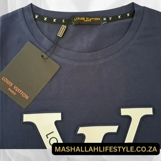 Louis Vuitton LV Embossed Monogram T Shirt Blue Medium