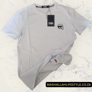 Karl Lagerfeld Ikonik Patch T-Shirt White Small