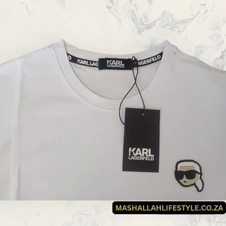 Karl Lagerfeld Ikonik Patch T-Shirt White Small