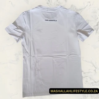 Karl Lagerfeld Ikonik Patch T-Shirt White Small
