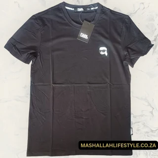 Karl Lagerfeld Ikonik Patch T-Shirt Black Large