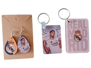 Real Madrid Frame Gift Set Featuring Vini Jr, Mbappe, Bellingham &amp; Rodri