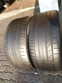 255/40/18 continental contisportcontact SSR (RUN flats) RSC x2 available fitted and balanced