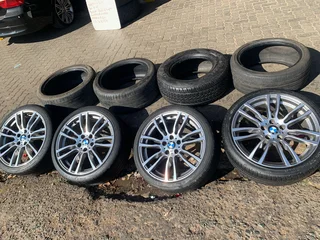 19 inch BMW F30 (OEM) original M Sport rims with tyres  set available never been repaired before