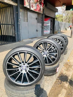 19 inch Mercedes Benz AMG sport and luxurious rims and tires set available pcd 5/112 8,5j and 9,5j
