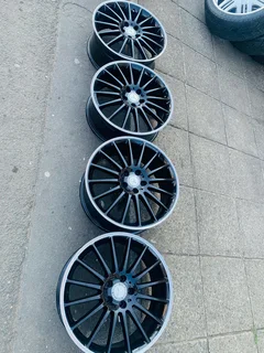 19 inch Mercedes Multi Spoke AMG look 8j all around Replicals pcd 5/112 good for A45