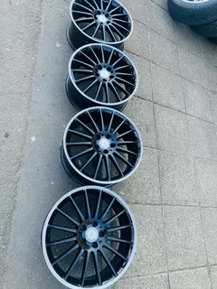 19 inch Mercedes Multi Spoke AMG look 8j all around Replicals pcd 5/112 good for A45