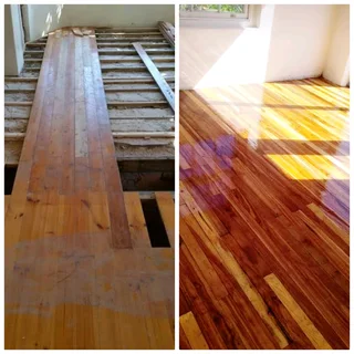 Dustless floor sanding and repairing