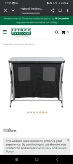 Camping kitchen cupboard